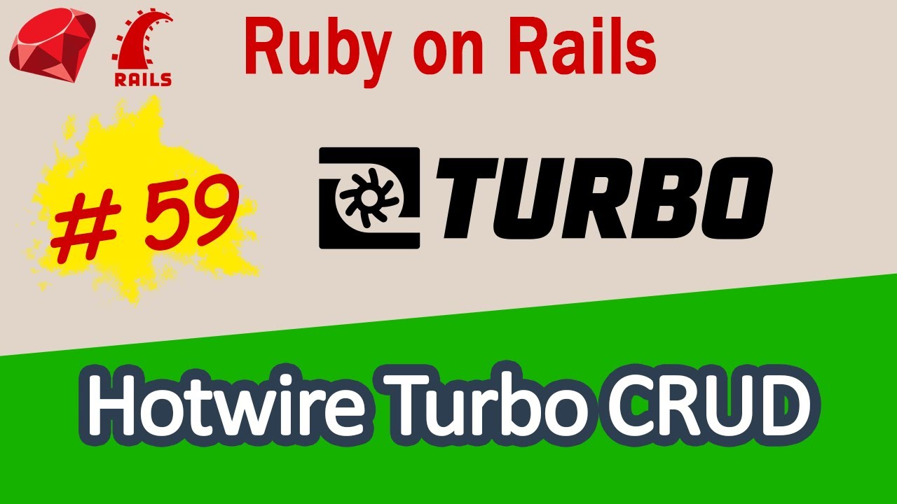 Ruby on Rails #59 Hotwire Turbo Streams CRUD