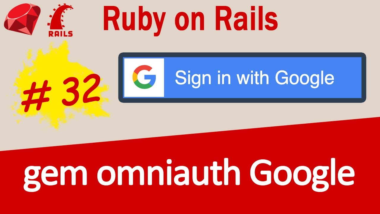 Ruby on Rails #32 gem omniauth google (social log in with Google)