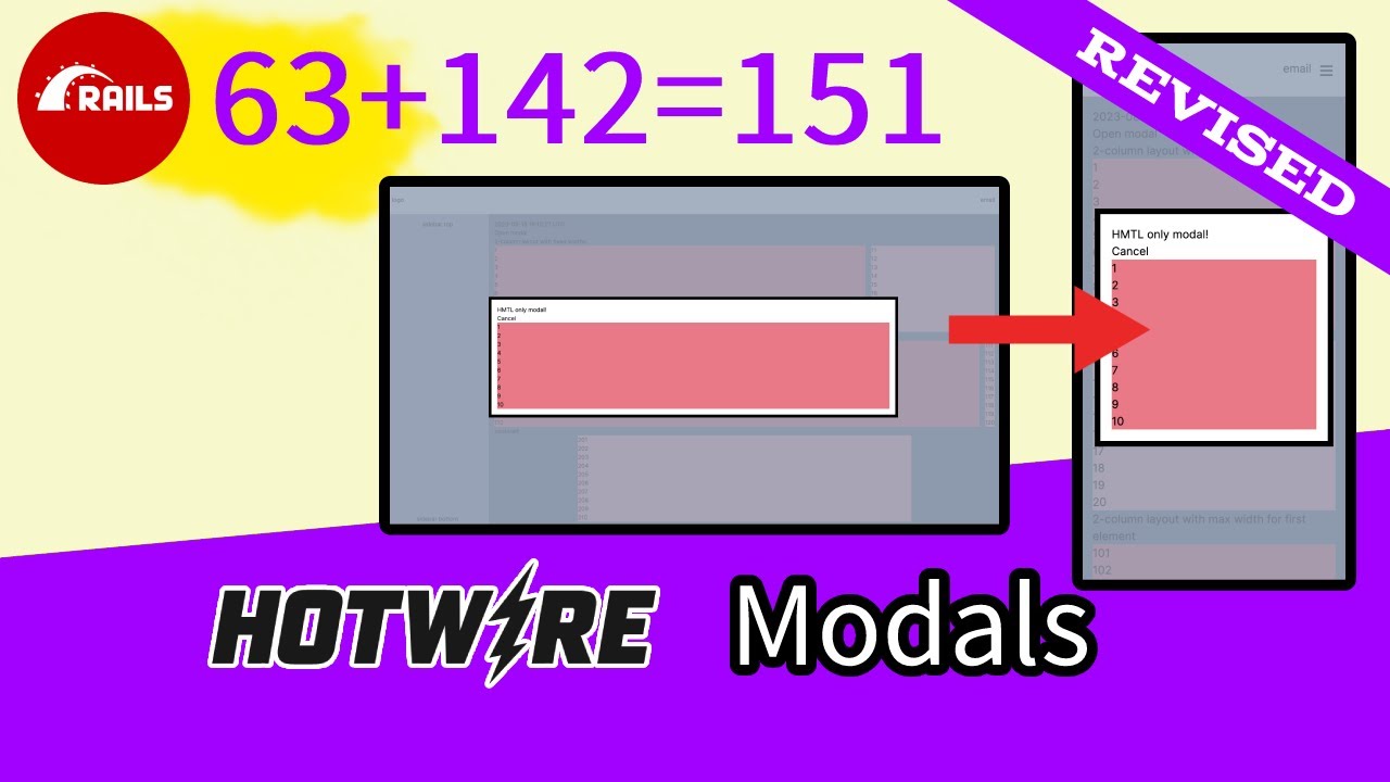 Ruby on Rails #151 Advanced Hotwire modals
