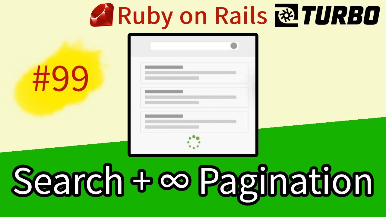 Ruby on Rails #99 Hotwire: Search and Infinite Pagination (Ransack with Pagy)