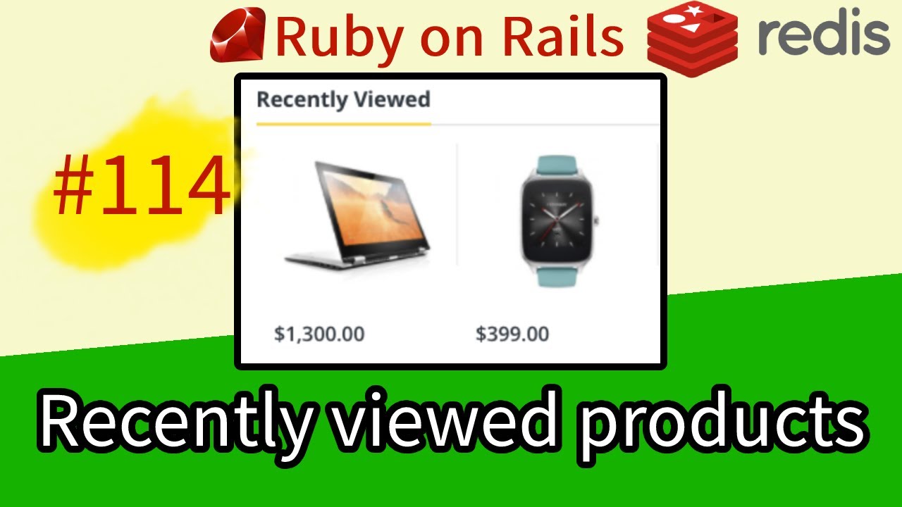 Rails 7 #114 Recently viewed products with Kredis