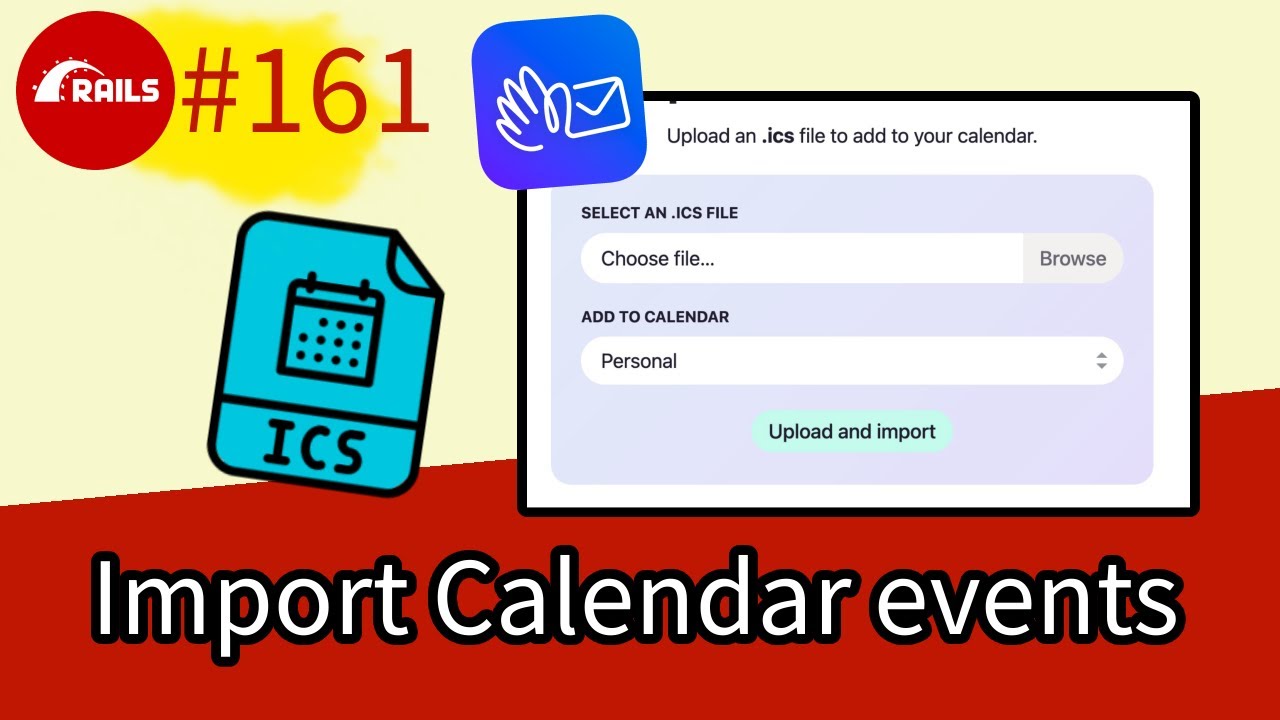 Rails #161 Import ICS Calendar events with Gem iCalendar